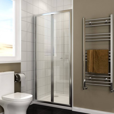  960-1000mm Semi-Frameless Bifold Pivot Shower Screen Door Wall to Wall Large Entry