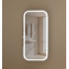 CARYSIL EARLS 450X900MM MATTE WHITE SQUIRCLE LED SHAVING CABINET