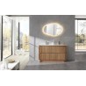 Hudson Collection Freestanding Vantiy Set With Stone Top&Under mount Basin