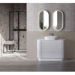 Hudson Collection Freestanding Vantiy Set With Stone Top