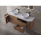 Bristol Collection Wall Hung Vanity Set With Stone Top
