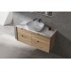 MINA Premium Plywood Finger Pull Drawers Wall Hung Vanity With Stone top 