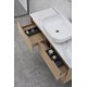 MINA Premium Plywood Finger Pull Drawers Wall Hung Vanity With Stone top 