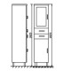 Tallboy - Glass door Cabinet