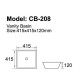 Above counter basin CB-208