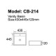 Above counter basin CB-214