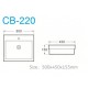 Above counter basin CB-220