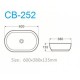 Above counter basin CB-252