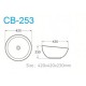 Above counter basin CB-253