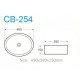 Above counter basin CB-254