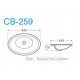 Above counter basin CB-259