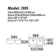 Stainless Steel Kitchen Sink D05 line drawing