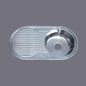 Stainless Steel Round Kitchen Sink JH035